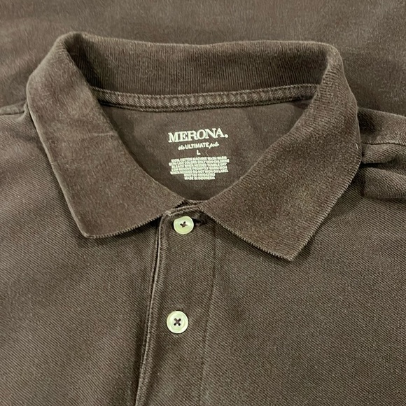 Merona Men’s Two Button Polo Shirt - Picture 3 of 6
